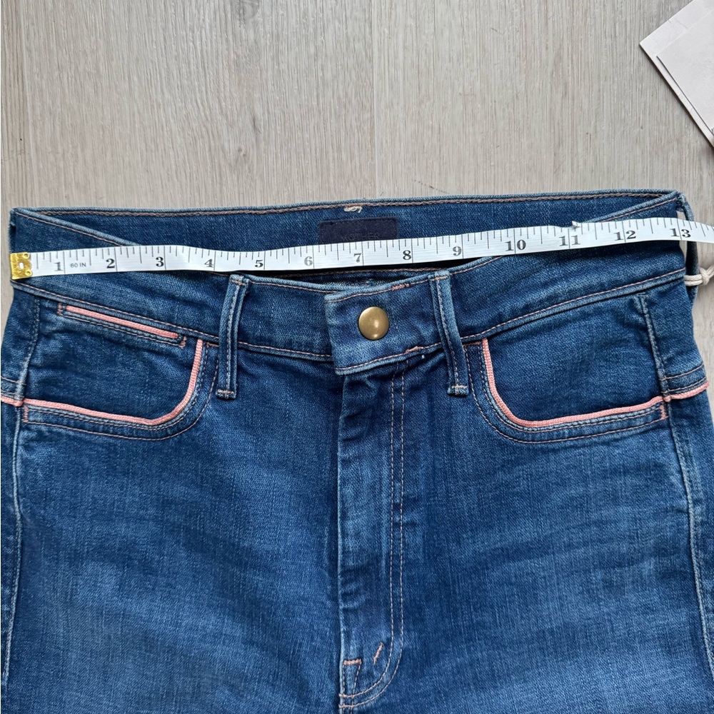 NWT MOTHER Denim Jeans Snap Hustler Ankle High Rise What I had before Size 28 - Picture 9 of 13